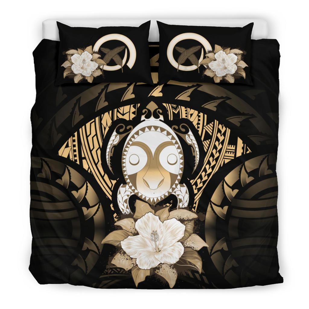 Vanuatu Gold Hibiscus Bedding Set - Vibe Hoodie Shop