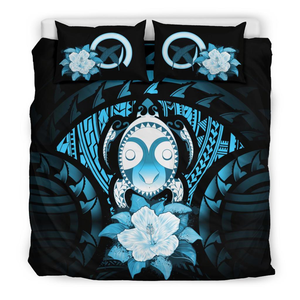 Vanuatu Turquoise Hibiscus Bedding Set - Vibe Hoodie Shop