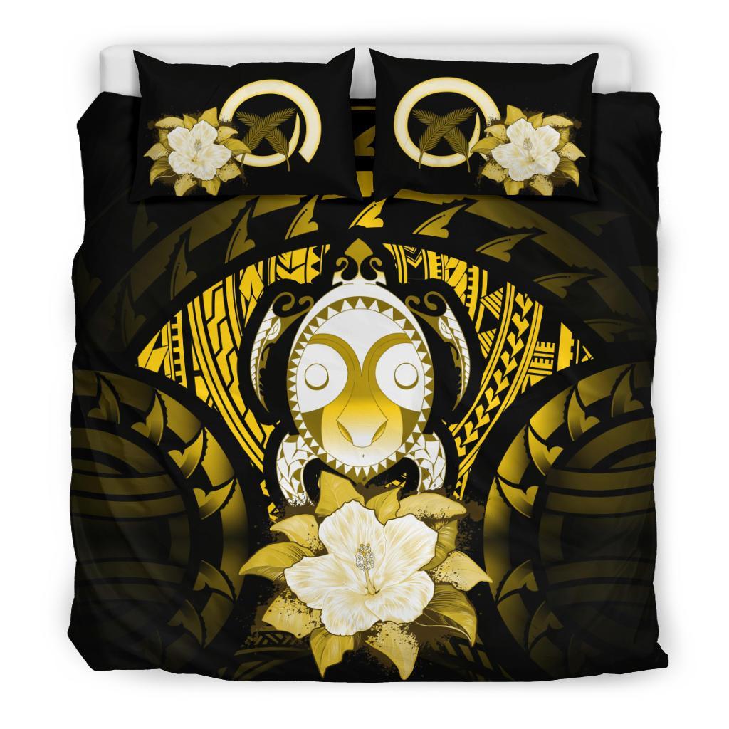 Vanuatu Yellow Hibiscus Bedding Set - Vibe Hoodie Shop