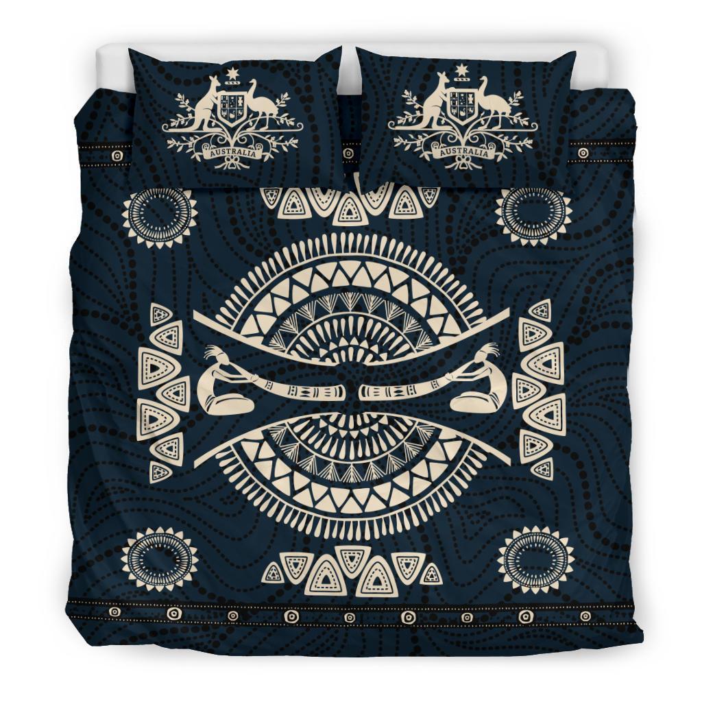 Aboriginal Bedding Sets, Didgeridoo Australia Indigenous Patterns Ver02 - Vibe Hoodie Shop