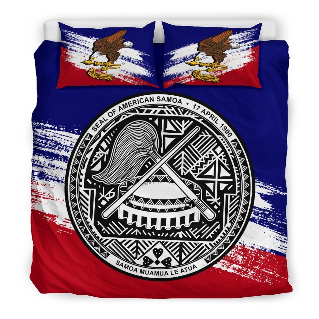 American Samoa Bedding Set Premium (Duvet Covers) - Vibe Hoodie Shop