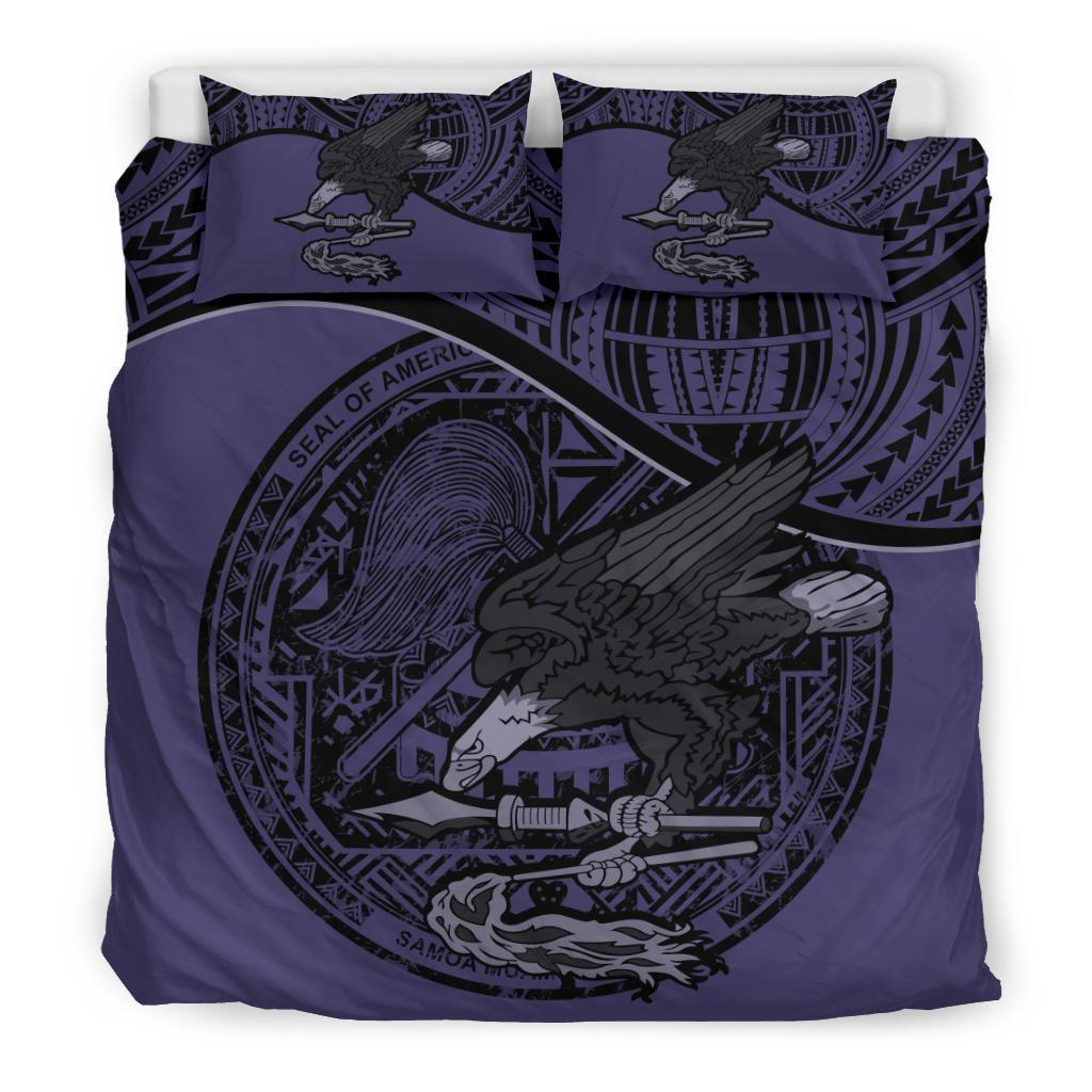 American Samoa Bedding Set Purple - Vibe Hoodie Shop