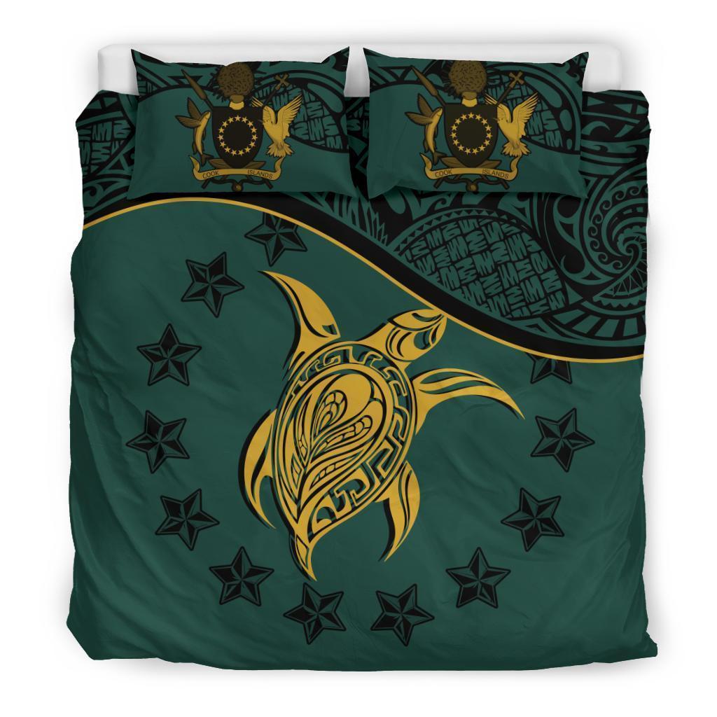 Cook Islands Bedding Set Dark Green - Vibe Hoodie Shop