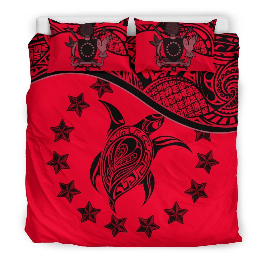 Cook Islands Bedding Set Red - Vibe Hoodie Shop