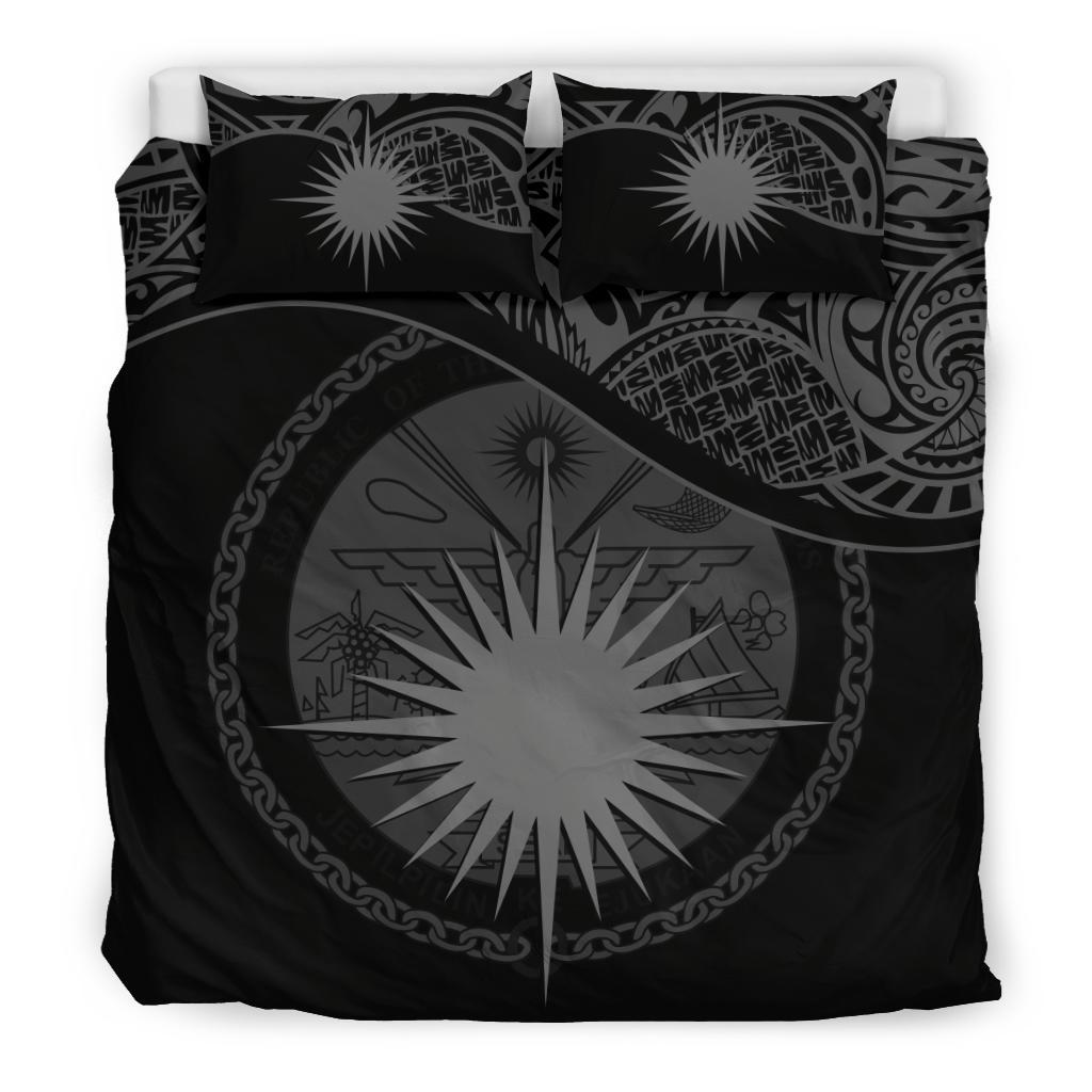 Marshall Islands Bedding Set Black - Vibe Hoodie Shop