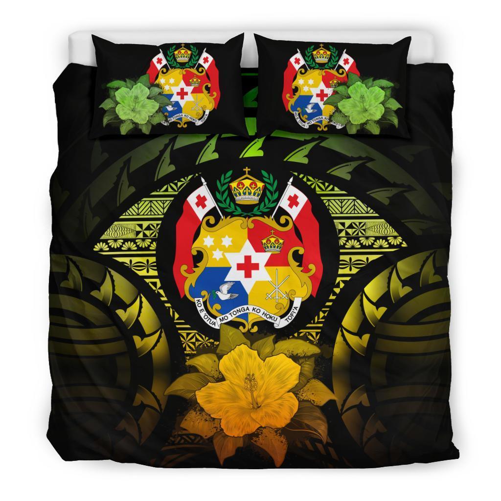 Tonga Reggae Hibiscus Bedding Set - Vibe Hoodie Shop