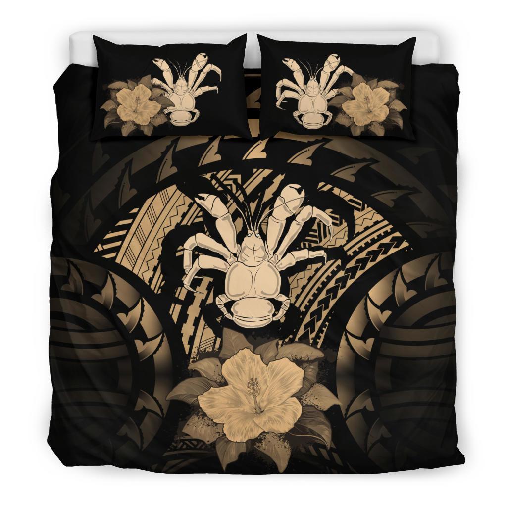 Niue Brown Hibiscus Bedding Set - Vibe Hoodie Shop