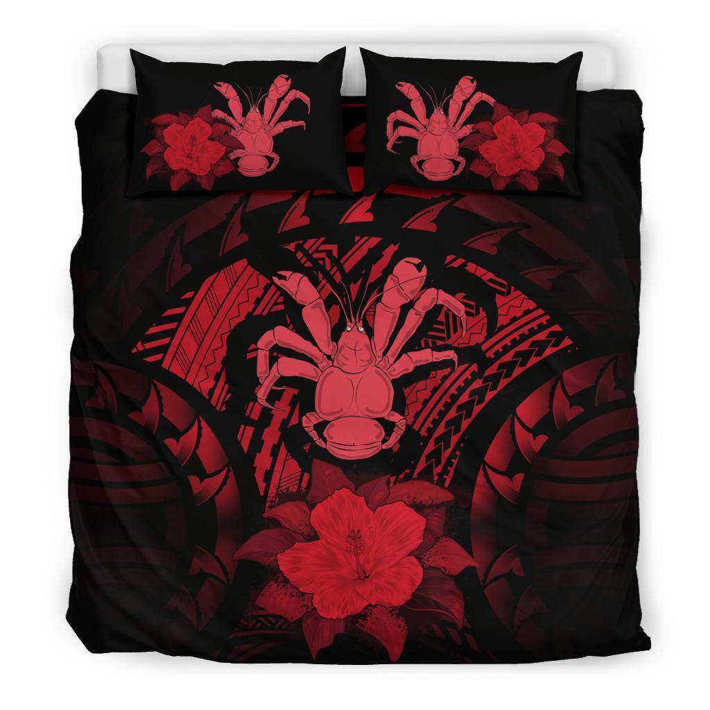 Niue Red Hibiscus Bedding Set - Vibe Hoodie Shop