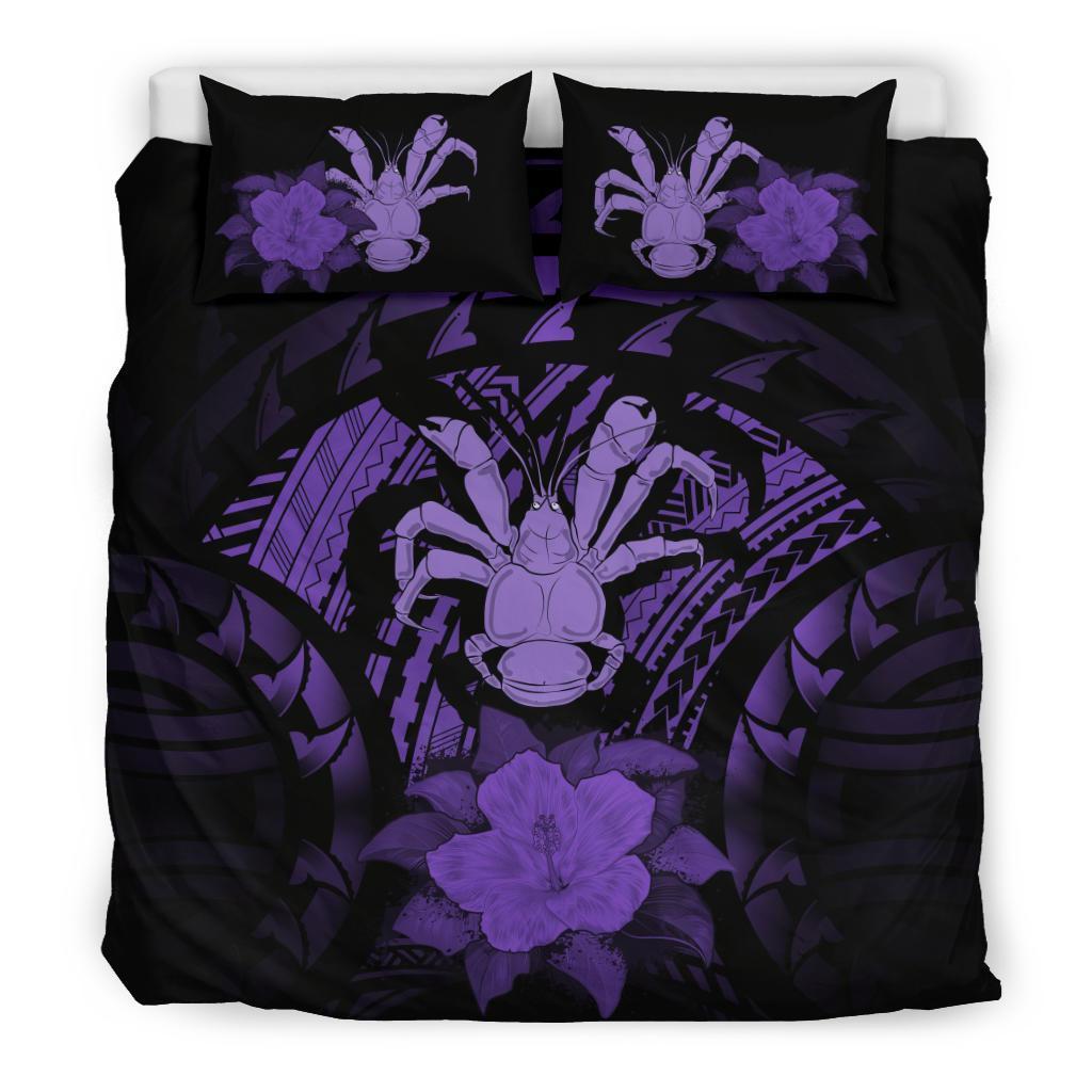 Niue Purple Hibiscus Bedding Set - Vibe Hoodie Shop