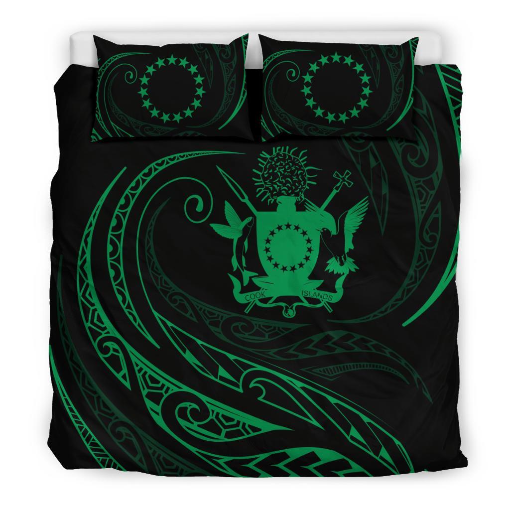 Cook Islands Bedding Set - Green - Frida Style - Vibe Hoodie Shop