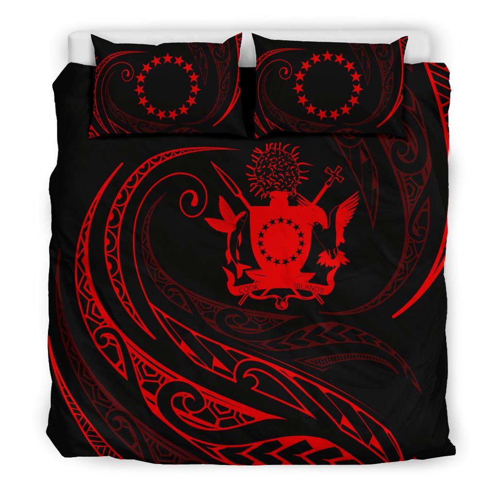 Cook Islands Bedding Set - Red - Frida Style - Vibe Hoodie Shop