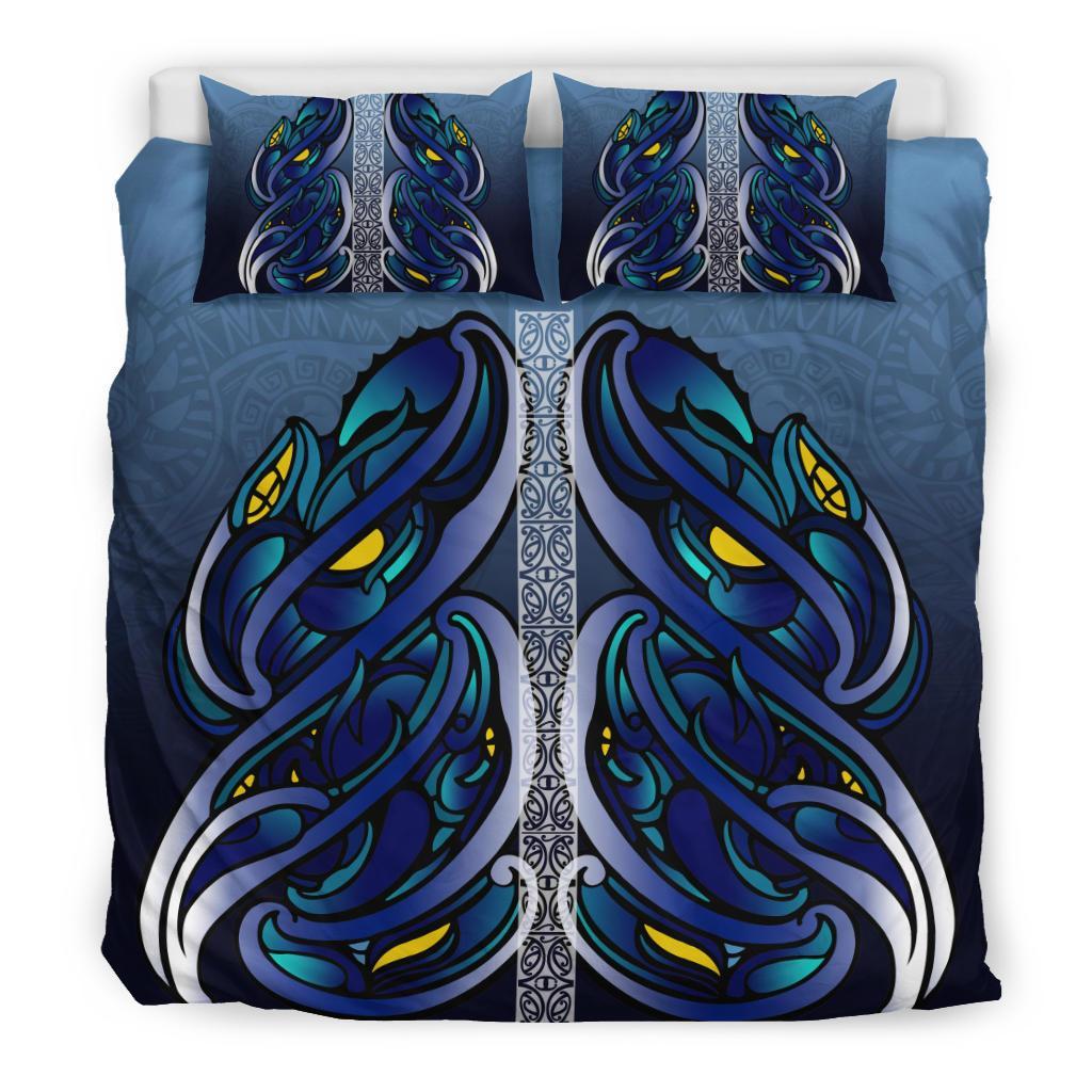 New Zealand Rugby Bedding Set Maori Taniwha Full Size Bed Sets - Vibe Hoodie Shop