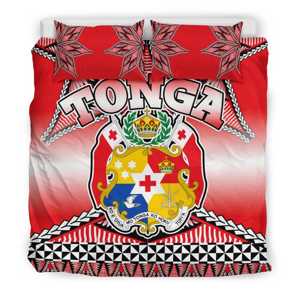 Tonga Coat Of Arms Bedding Set - Vibe Hoodie Shop