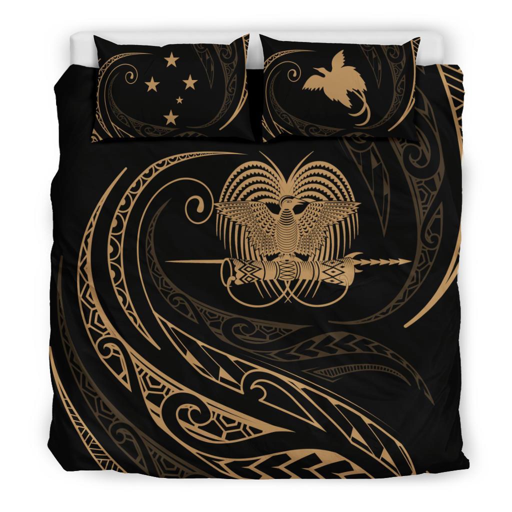 Papua New Guinea Bedding Set - Gold - Frida Style - Vibe Hoodie Shop