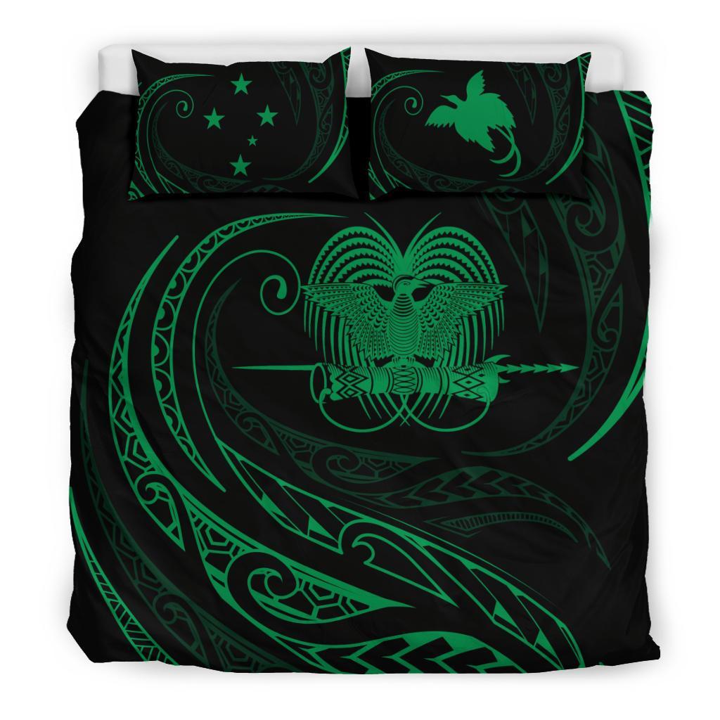 Papua New Guinea Bedding Set - Green - Frida Style - Vibe Hoodie Shop