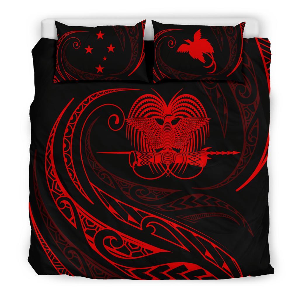 Papua New Guinea Bedding Set - Red - Frida Style - Vibe Hoodie Shop