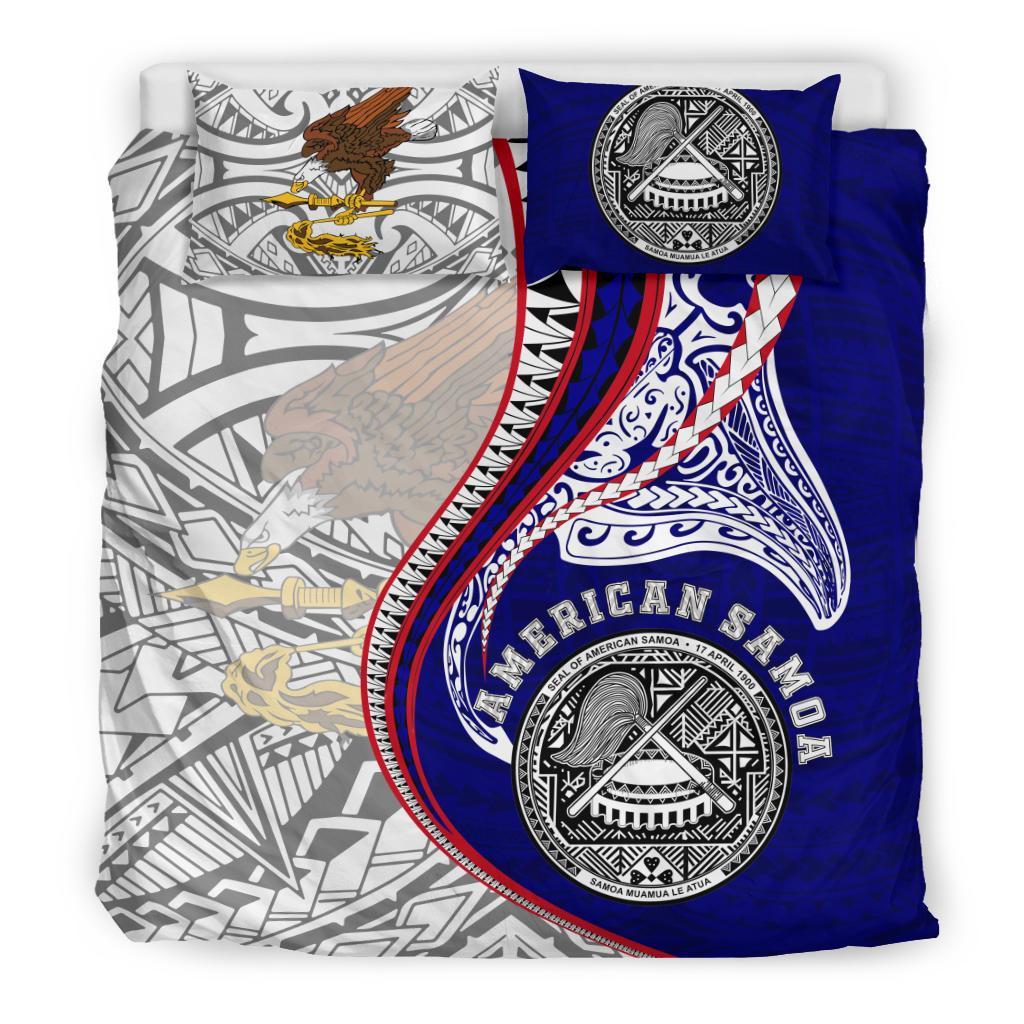 American Samoa Bedding Set Kanaloa Tatau gen AS - Vibe Hoodie Shop