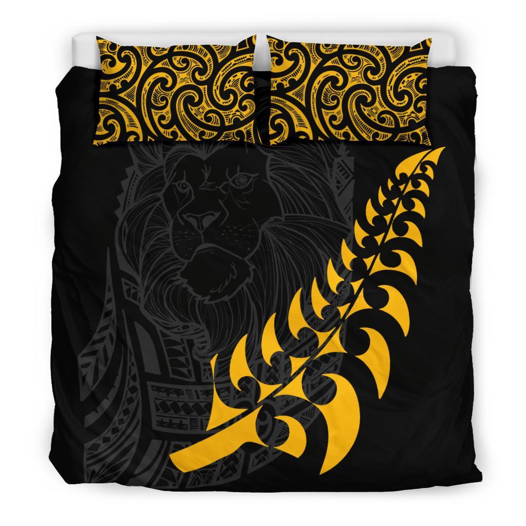 New Zealand Maori Lion Rugby Bedding Set - Vibe Hoodie Shop
