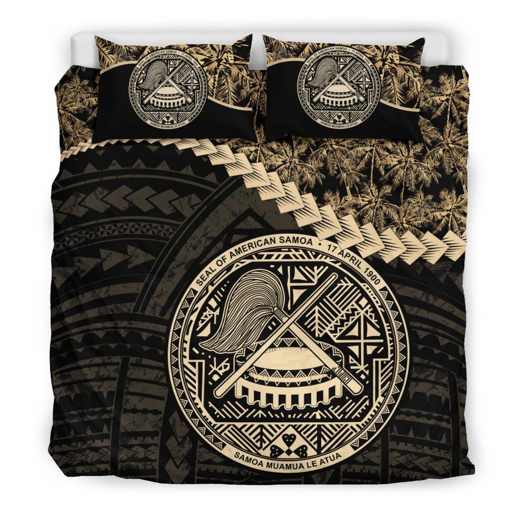 American Samoa Bedding Set Golden Coconut - Vibe Hoodie Shop