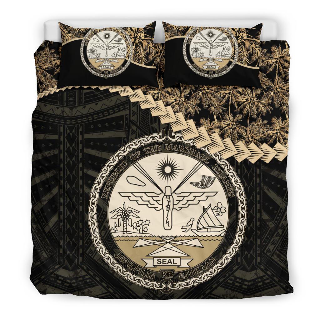 Marshall Islands Bedding Set Golden Coconut - Vibe Hoodie Shop