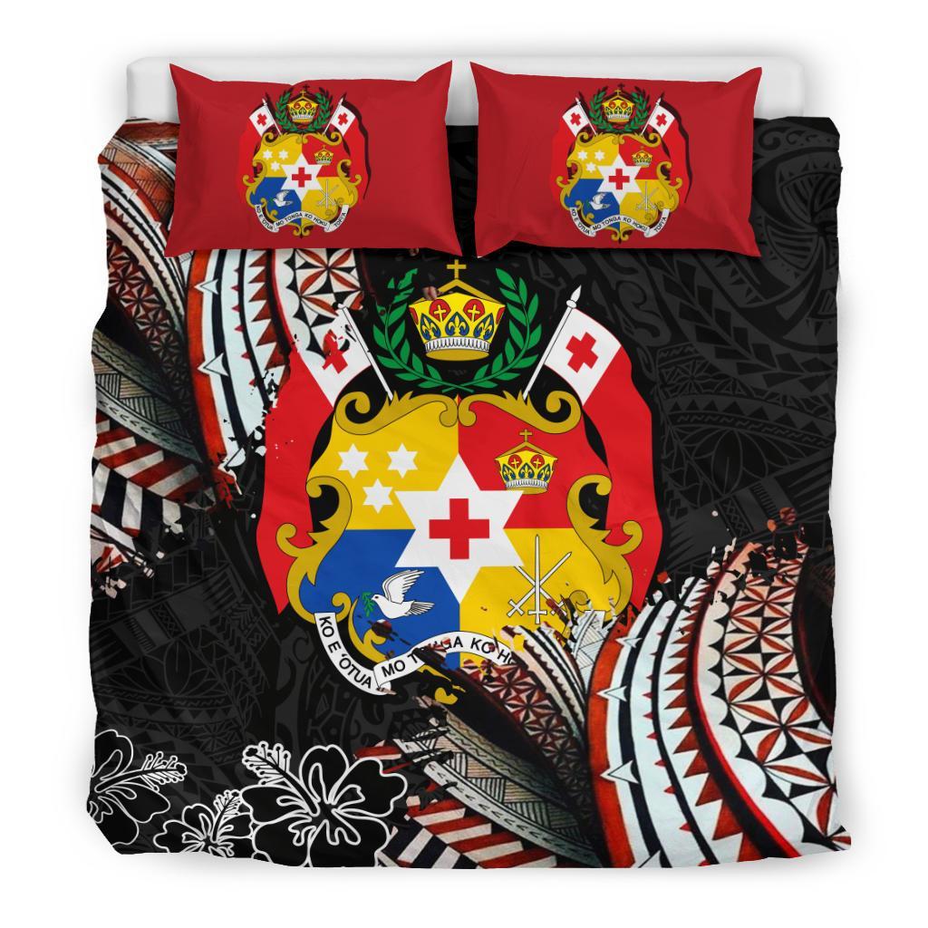 Tonga Coat Of Arms Ngatu Bedding Set - Vibe Hoodie Shop