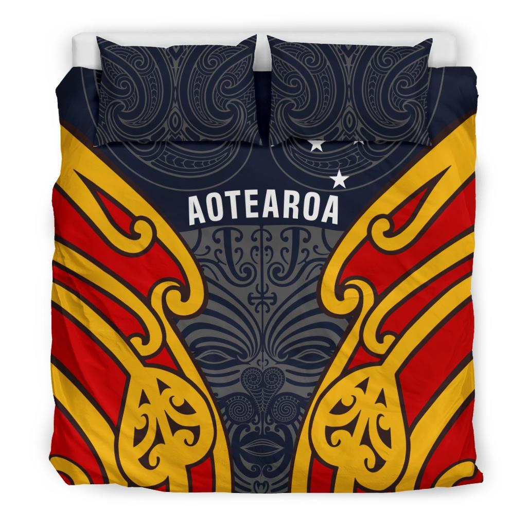 Aotearoa Bedding Set Maori Moko - Vibe Hoodie Shop
