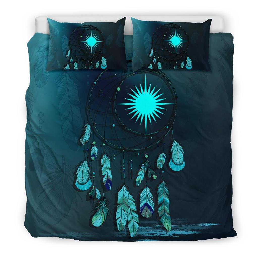 Marshall Islands Bedding Set Dreamcatcher Blue - Vibe Hoodie Shop