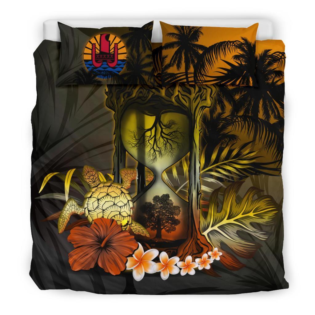 Tahiti Bedding Set - Tahitian Tree Of Life Hourglass - Vibe Hoodie Shop