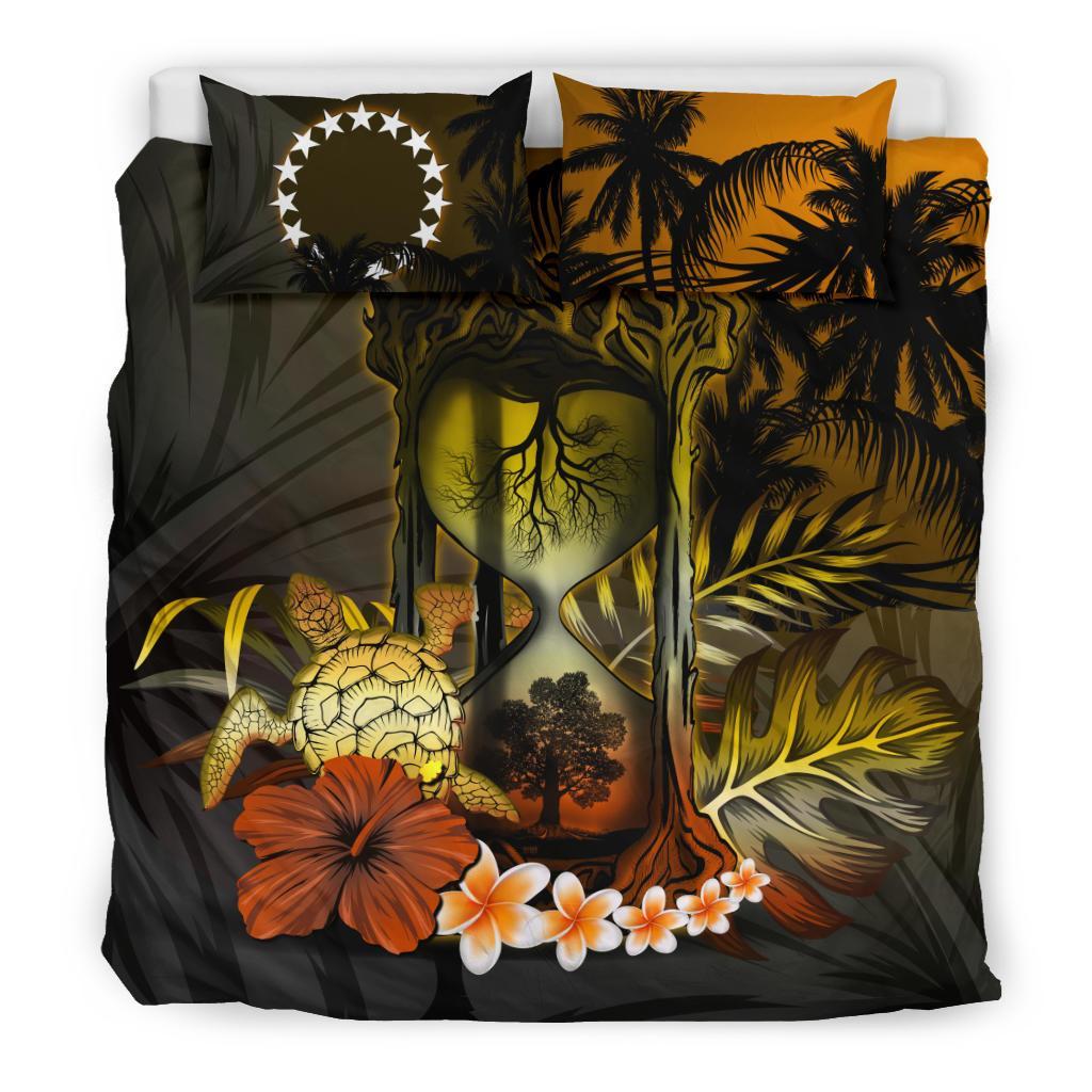 Cook Islands Bedding Set - Tree Of Life Hourglass - Vibe Hoodie Shop