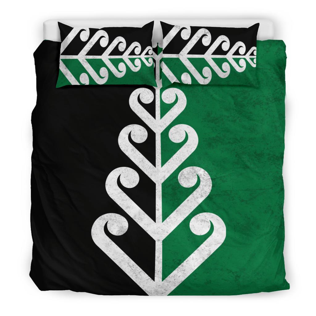New Zealand Koru Fern Flag Bedding Set - Vibe Hoodie Shop
