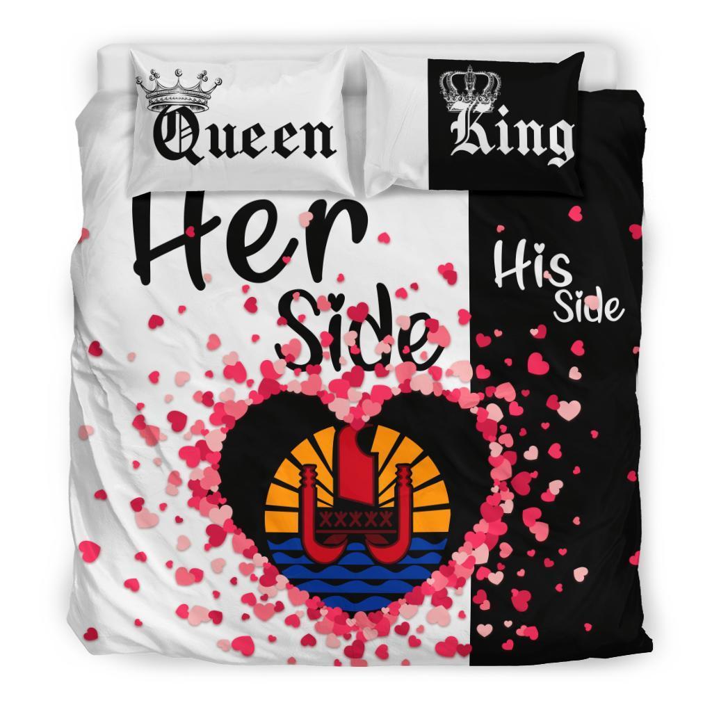 Tahiti Bedding Set Couple King/Queen Her Side/His Side - Vibe Hoodie Shop