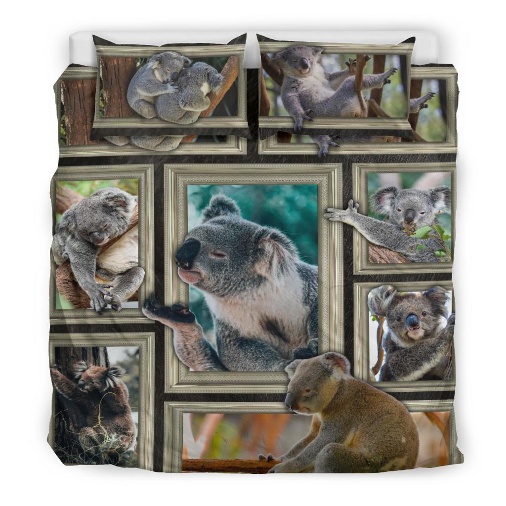 Bedding Set - 3D Koala Frames Bedding Set - Vibe Hoodie Shop