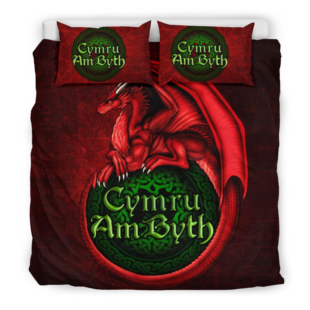 Wales Bedding Set - Cymru Am Byth - Vibe Hoodie Shop