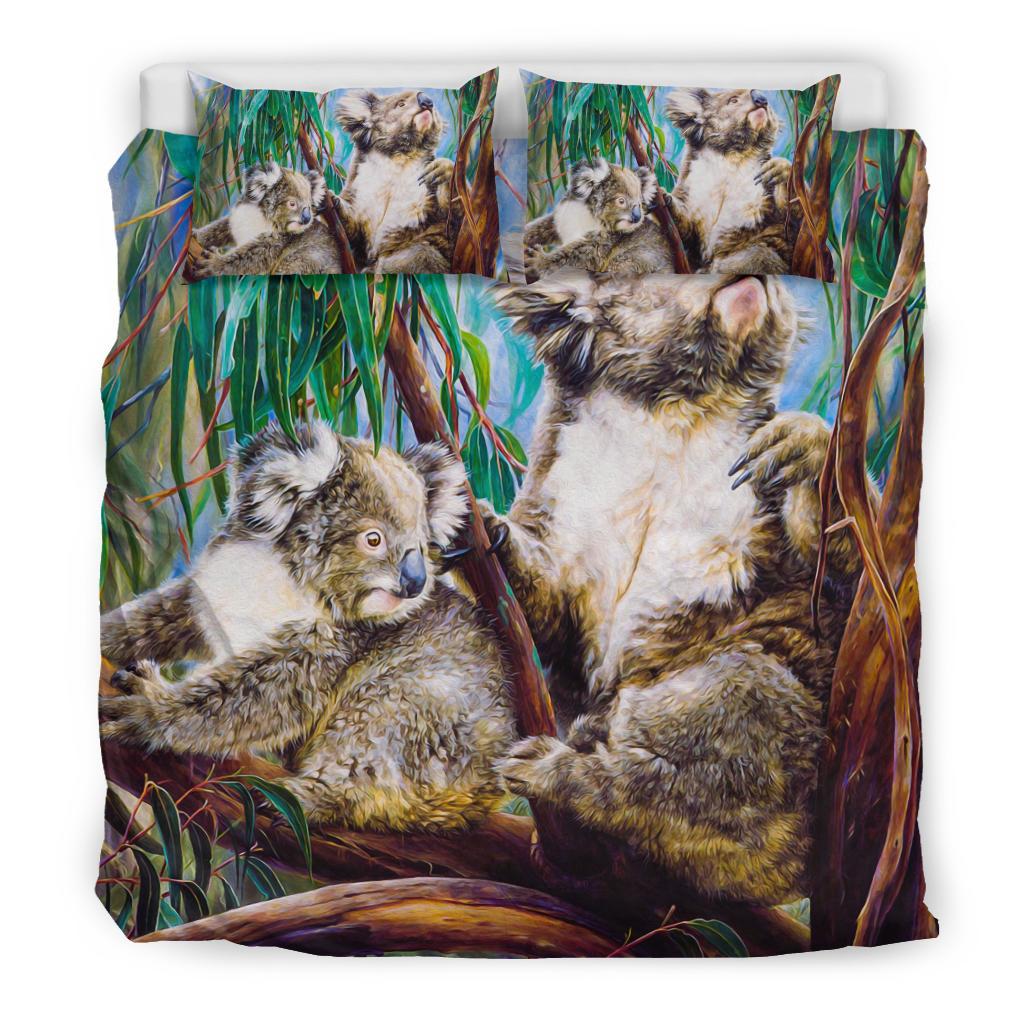 Bedding Set - Koala and Joey Bedding Set 3D Art - Vibe Hoodie Shop