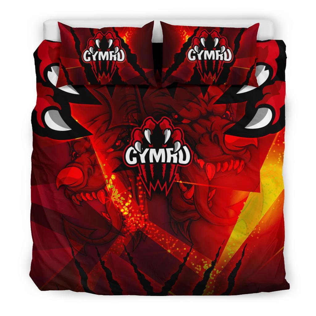 Wales Bedding Set - Welsh Dragon - Vibe Hoodie Shop