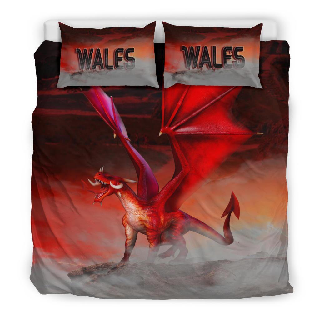 Wales Bedding Set - Dragon Ty Mawr Lighthouse - Vibe Hoodie Shop