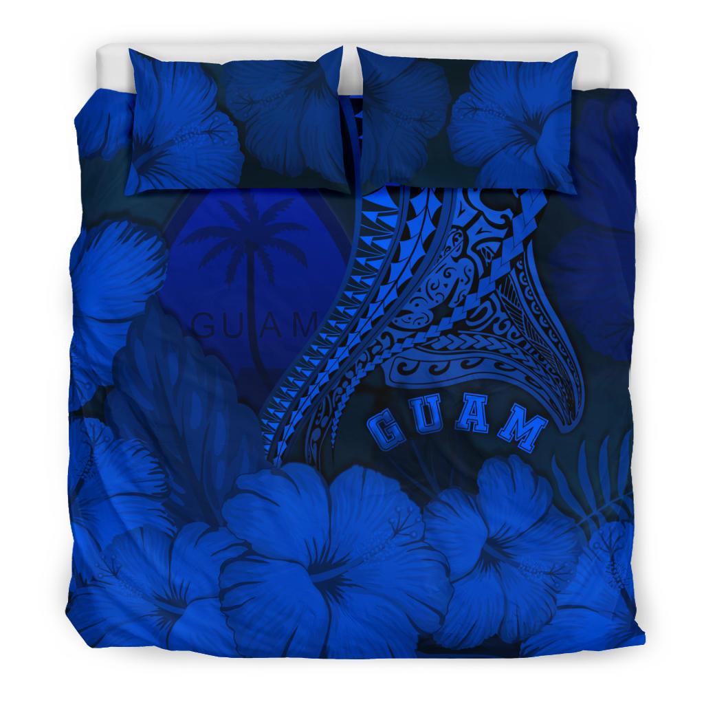 Guam Bedding Set Guam Manta Polynesian Hibiscus - Vibe Hoodie Shop