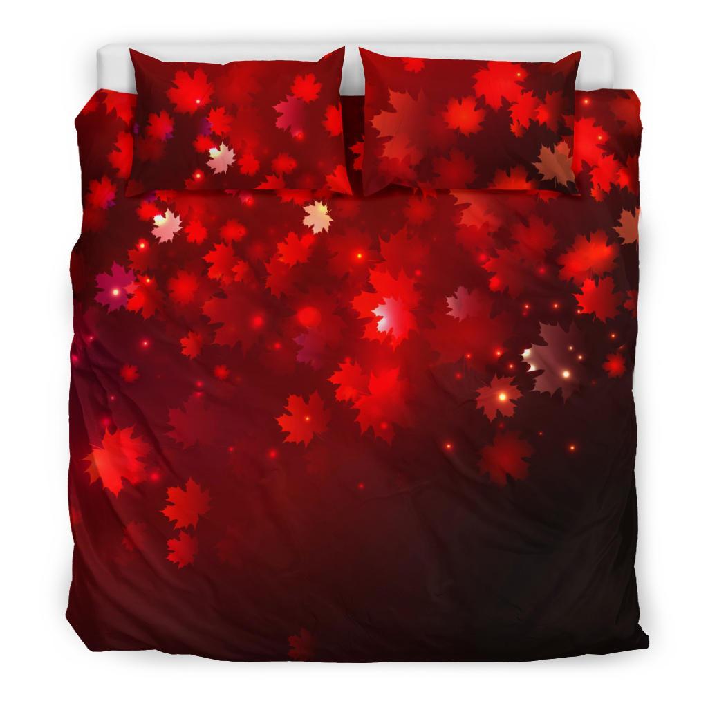 Canada Maple Leaf Bedding Set - Vibe Hoodie Shop