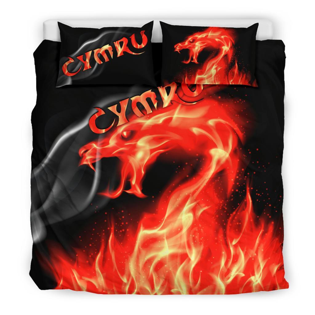 Wales Bedding Set - Cymru Flame - Vibe Hoodie Shop