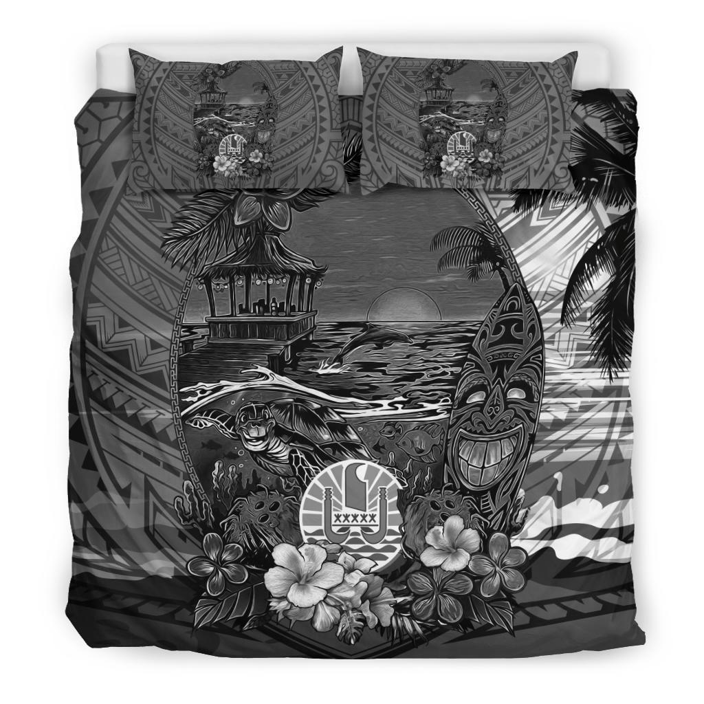 Tahiti Bedding Set Natural Beach - Black Version - Vibe Hoodie Shop