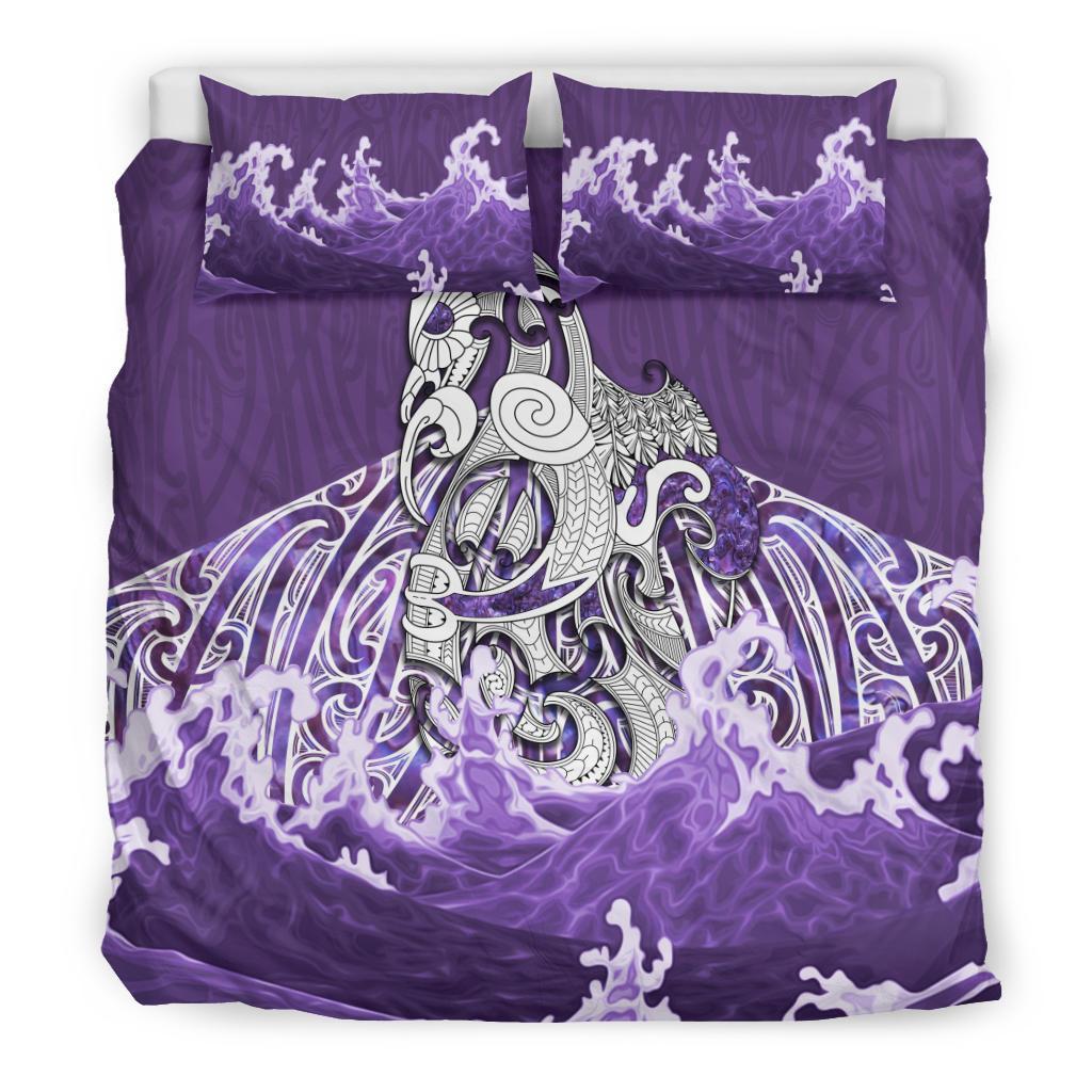 Maori Manaia The Purple Sea Bedding Set - Vibe Hoodie Shop