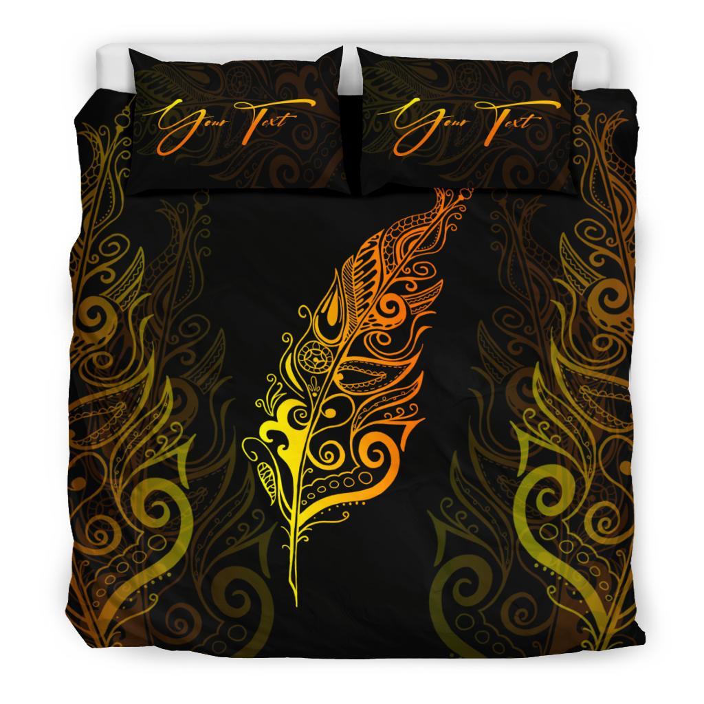 Signature Custom, Light Silver Fern Bedding Set Sunrise Vibe - Vibe Hoodie Shop