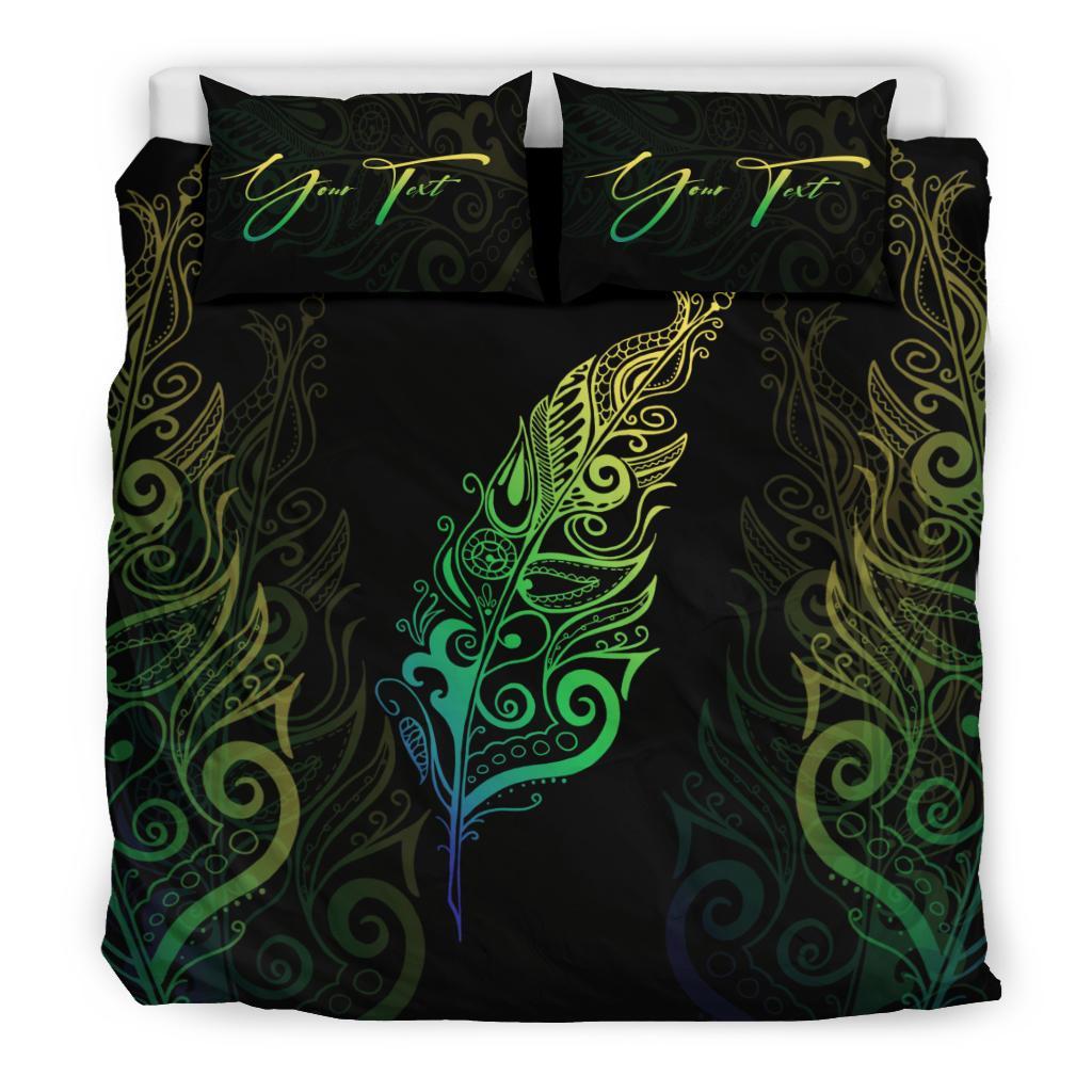 Signature Custom, Light Silver Fern Bedding Set Green - Vibe Hoodie Shop