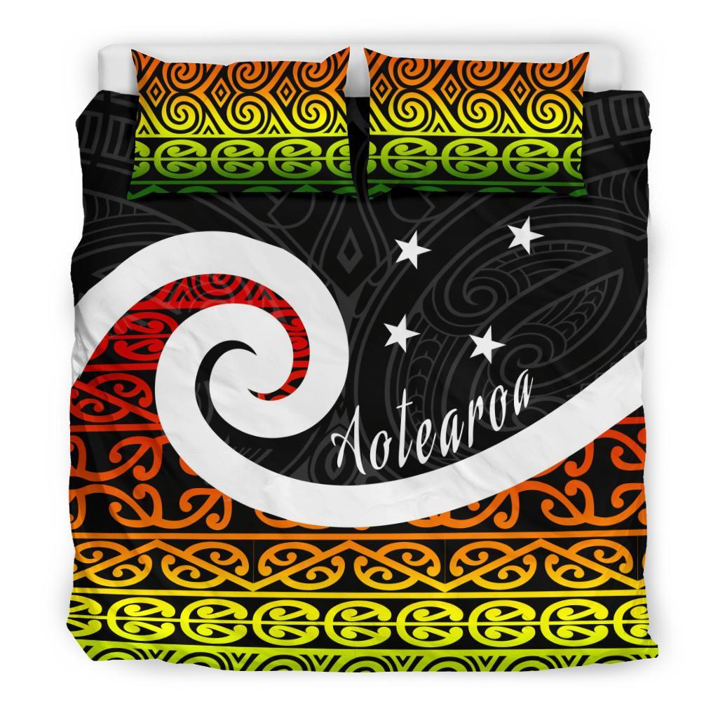 New Zealand Koru Rastafari Bedding Set - Vibe Hoodie Shop