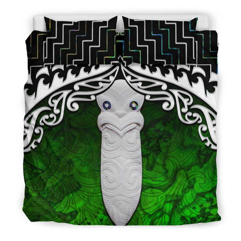 New Zealand Maori Taiaha Mauri Poutama Bedding Set - Vibe Hoodie Shop