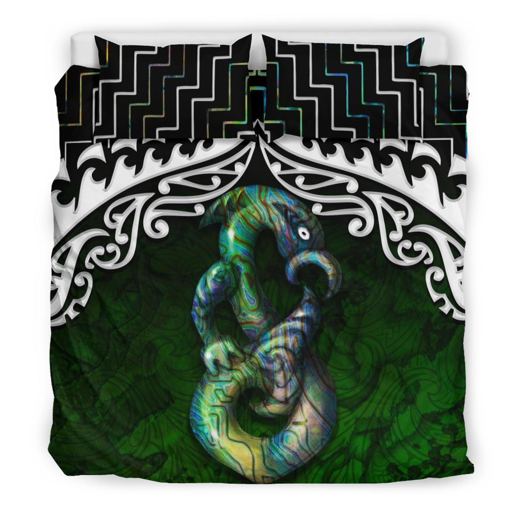 New Zealand Maori Manaia Poutama Bedding Set - Vibe Hoodie Shop