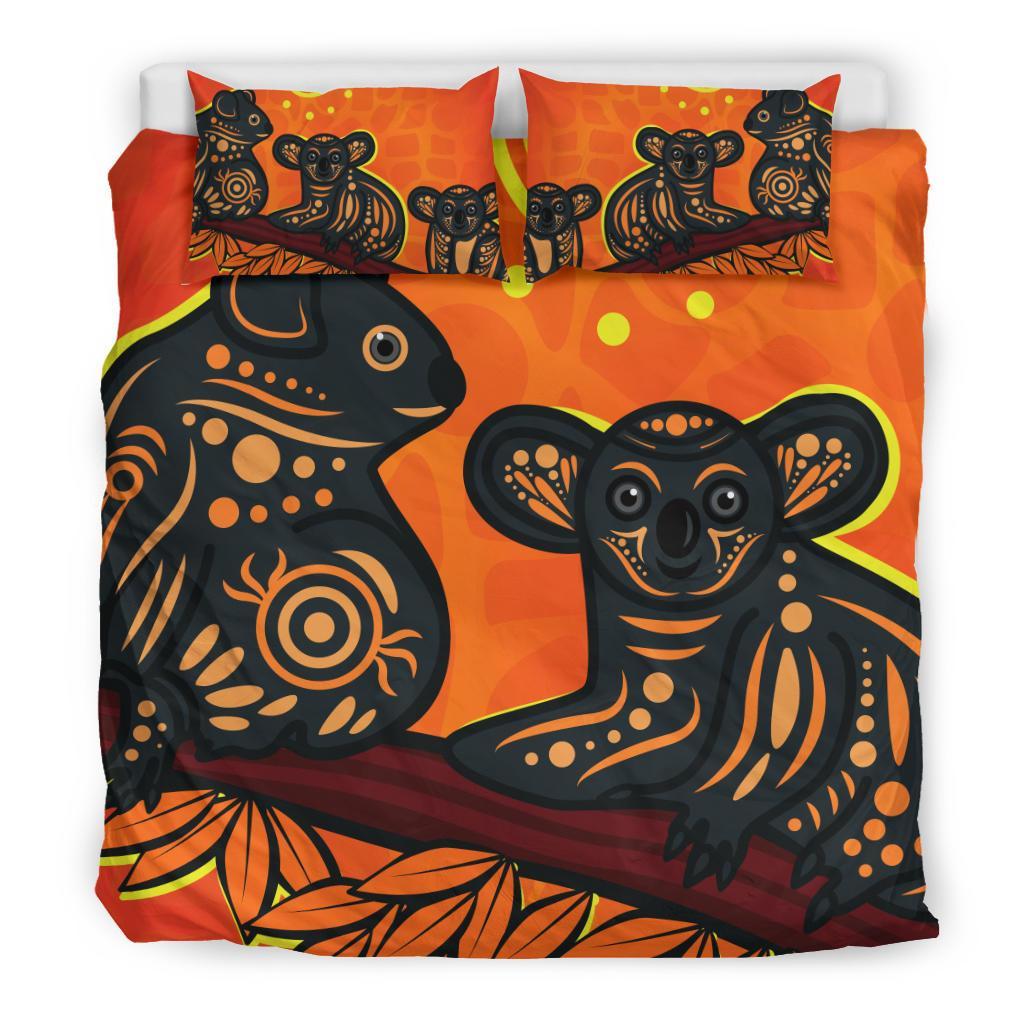 Aboriginal Bedding Set - Aboriginal Dot Painting Art - Vibe Hoodie Shop