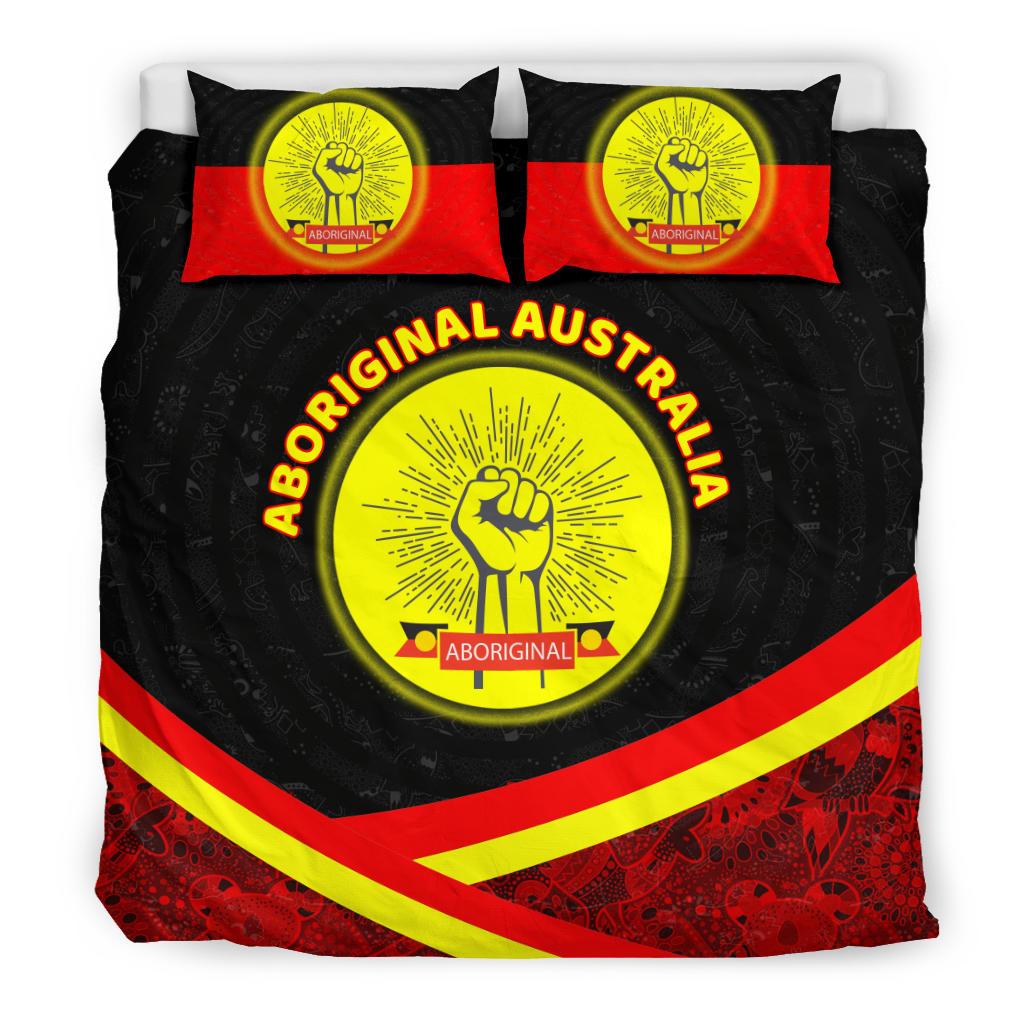 Bedding Sets - Aboriginal Flag And Animals Pattern - Vibe Hoodie Shop