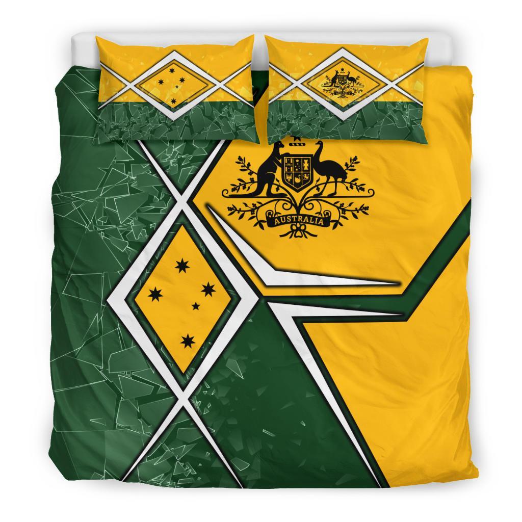 Bedding Set - Aussie Flag (Green) - Vibe Hoodie Shop