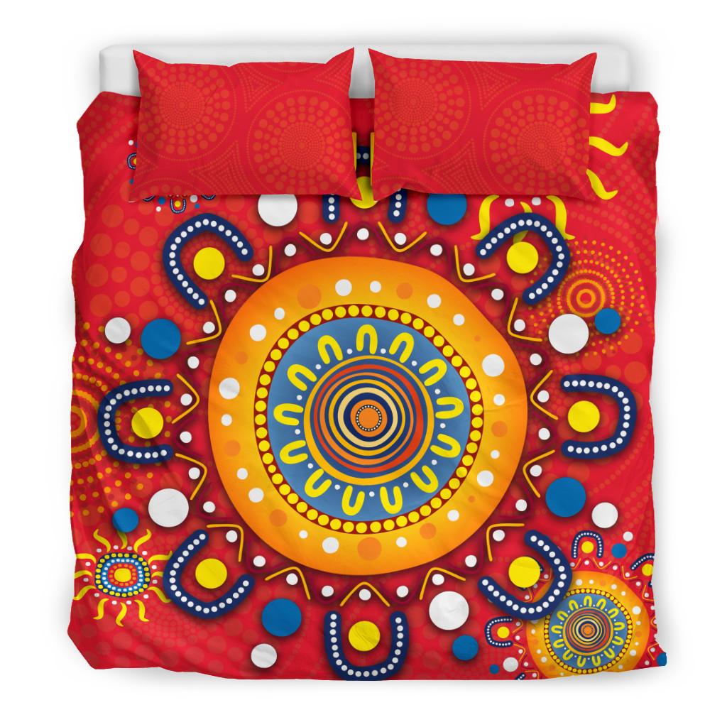 Gold Coast Bedding Set Suns Indigenous - Vibe Hoodie Shop